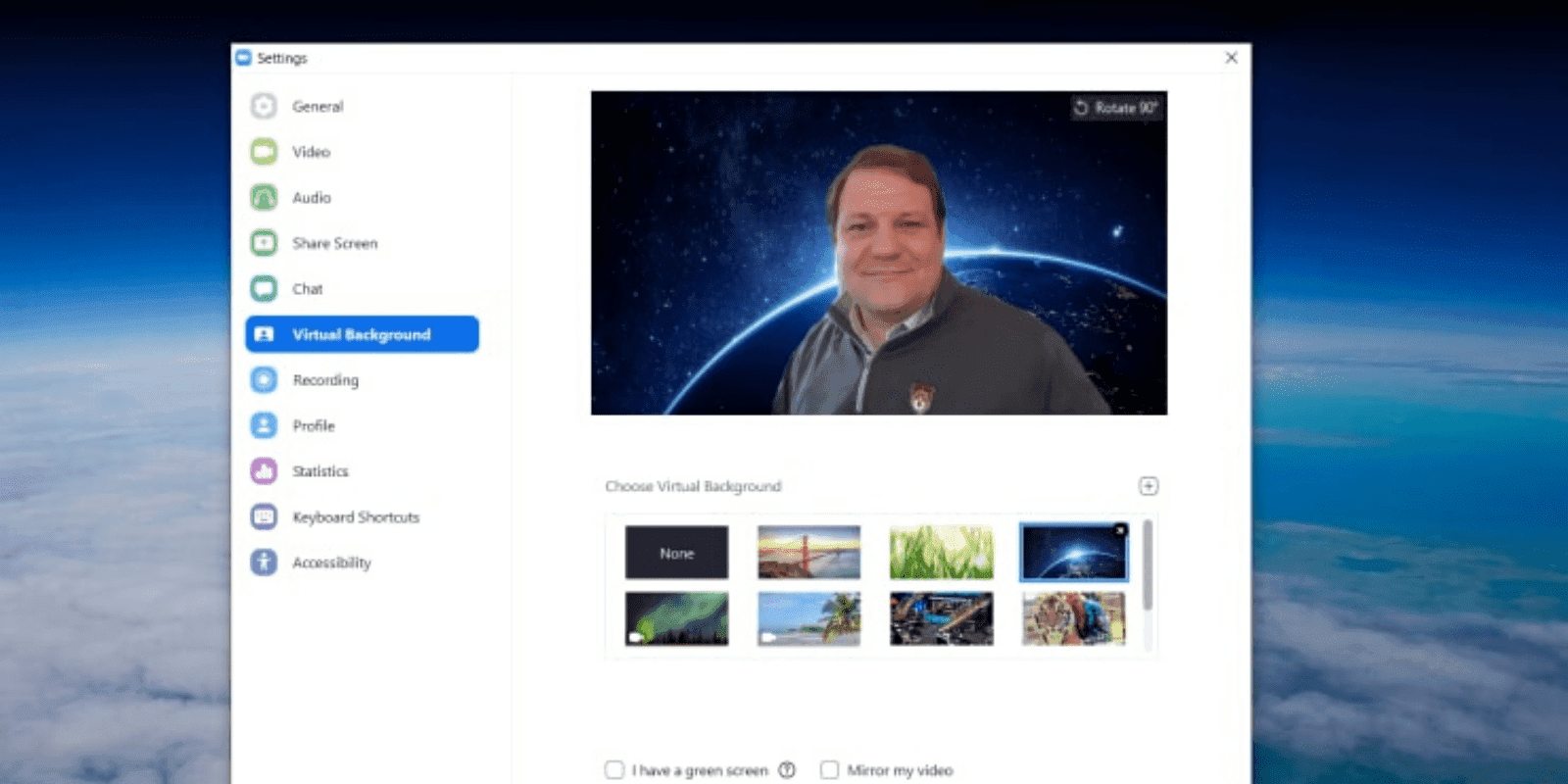 How to Hide Dirty Room Background During a Video Call