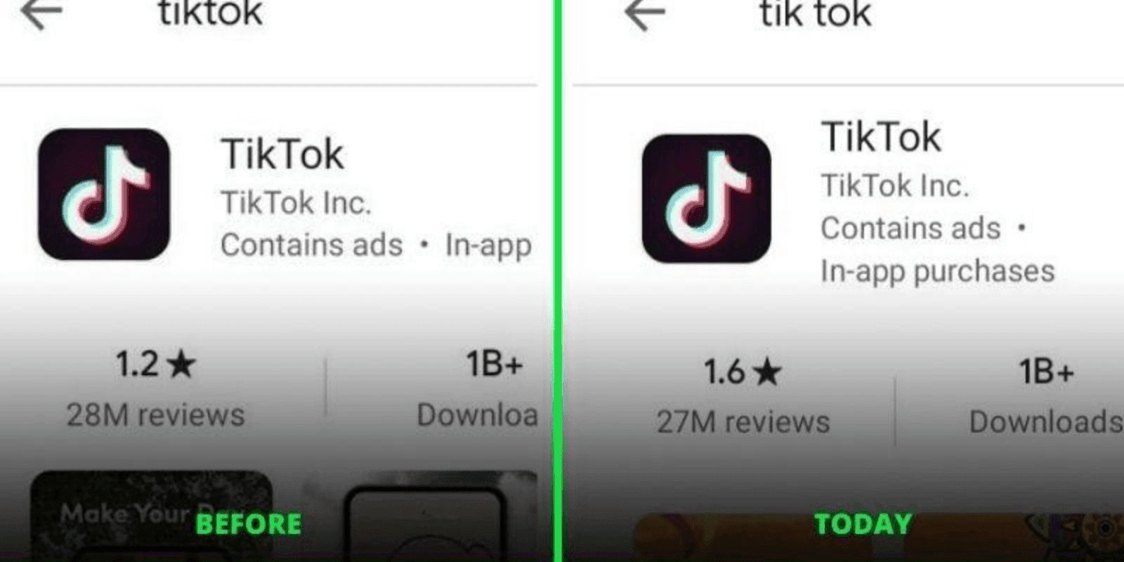 Why Google deletes 7 million negative reviews of TikTok from the Play Store?